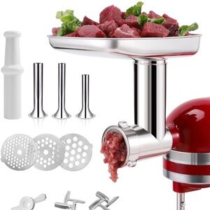 NWT. Food grinder attachment for Kitchenaid mixer. Never used or unboxed.